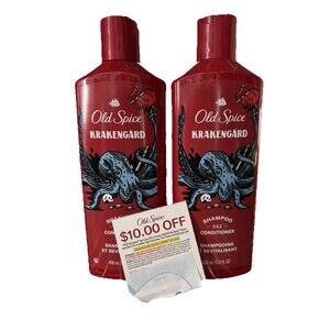 NEW Old Spice Men's Krakengard 2-in-1 Shampoo/Conditioner 13.5/oz (Pack of 2)